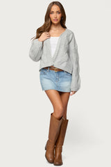 Braiden Chunky Cable Knit Cardigan