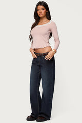 Emmery Lacey Boat Neck Top