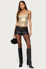 Laidie Metallic Tank Top