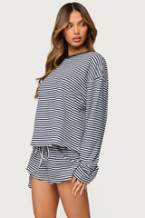 Jainee Striped Long Sleeve T Shirt