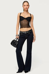 Mercy Sheer Mesh Bra Top