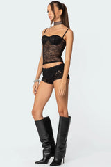 Krissy Sheer Lace Cupped Corset