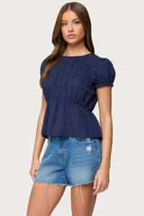 Maricella Gathered Tiered Top