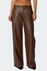 Tatiana Faux Leather Pants