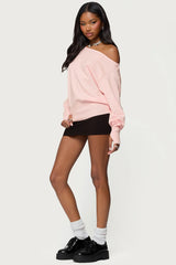 Off Shoulder Oversized Sweater