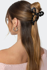 Polka Dot Bow Hair Clip