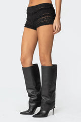 Maisley Sheer Lace Shorts