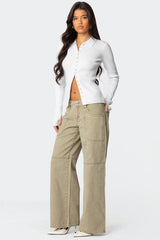 Morgan Low Rise Baggy Carpenter Jeans