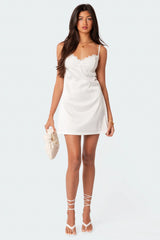 Rowan Mini Satin Effect Slip Dress