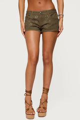 Eartha Studded Micro Shorts