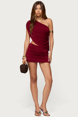 Fiora One Shoulder Cutout Mini Dress