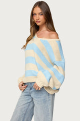 Tracie Striped Oversized Sweater