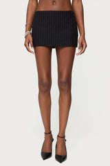 Maeve Pinstripe Mini Skort