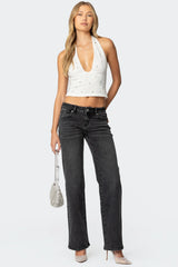 Shayna Low Rise Straight Leg Jeans