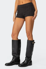 Avey Cable Knit Shorts