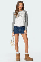 Cowboy Raglan Long Sleeve T Shirt