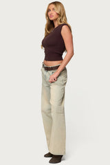 Jarah Pointelle Knit Boat Neck Top