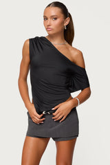 Katana Asymmetric Off Shoulder Top