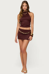 Briar Chain Belt Mini Skirt