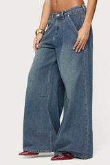 Jaycee Low Rise Baggy Carpenter Jeans
