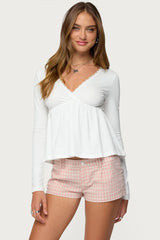 Kenzie Long Sleeve Babydoll Top