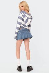 Ginger Knitted Zip Up Hoodie