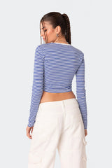 Montie Striped Long Sleeve T-Shirt
