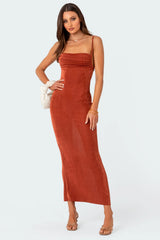 Clea Open Back Maxi Dress