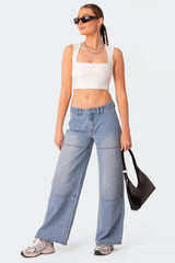 It Girl Square Neck Crop Top