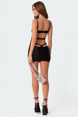 Elise Back Cut Out Mini Dress