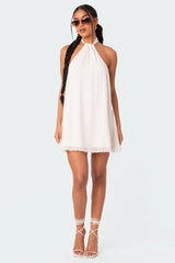 Palma Open Back Halter Mini Dress